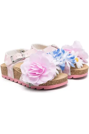MONNALISA Sandalias con aplique floral