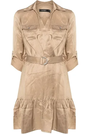 Ralph Lauren Vestido corto con dobladillo acampanado