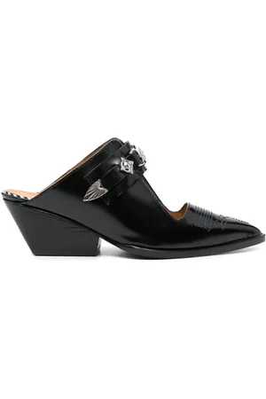 TOGA PULLA Mules con tacón de 60mm y apliques de cristal