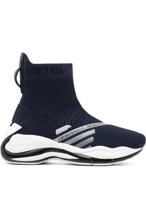 Emporio Armani Zapatillas slip-on con suela gruesa