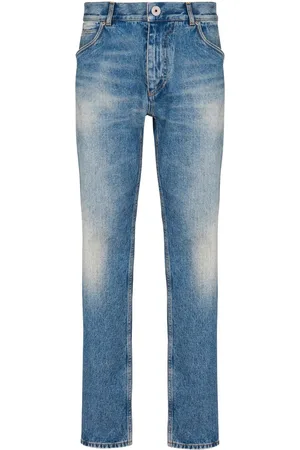 Balmain Vaqueros rectos de talle medio