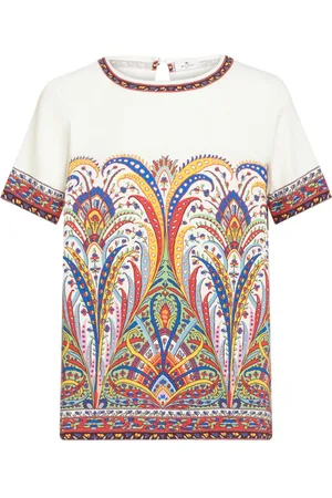 Etro Camiseta con estampado de cachemira