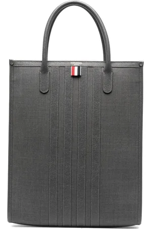 Thom Browne Bolso shopper con rayas 4-Bar