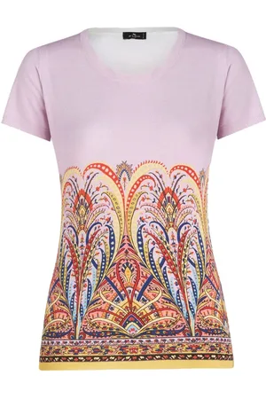 Etro Top con estampado de cachemira
