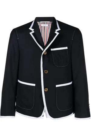 Thom Browne Blazer con botones y ribete en contraste