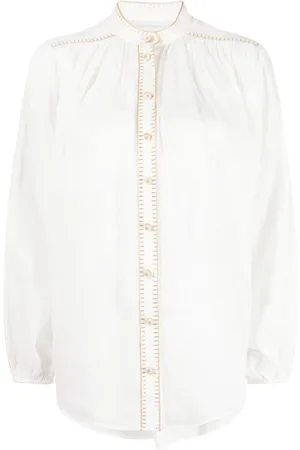 ZIMMERMANN Blusa Junie con detalle de costuras