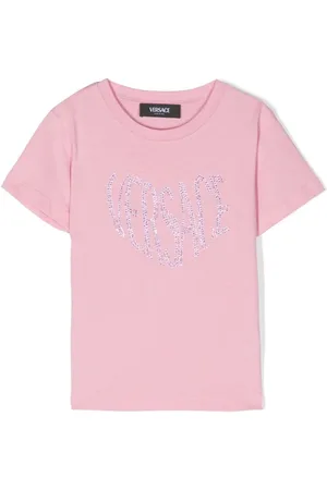 VERSACE Camiseta con apliques de strass