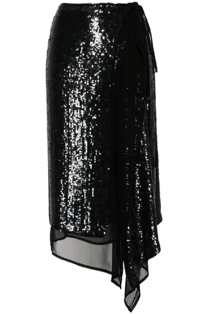 P.A.R.O.S.H. Falda Glare con lentejuelas