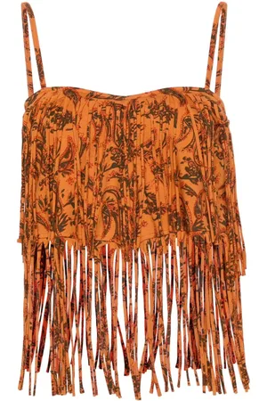 Alanui Top con estampado de cachemira