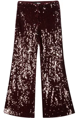 ROTATE Pantalones acampanados de talle alto