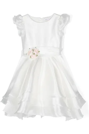 MONNALISA Vestido con apliques florales
