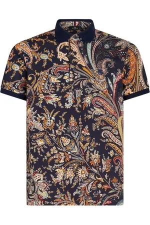 Etro Polo con estampado de cachemira