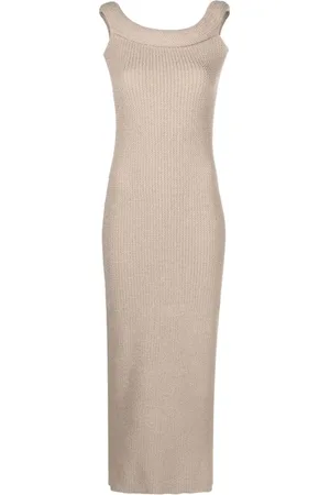 Totême Vestido largo fruncido
