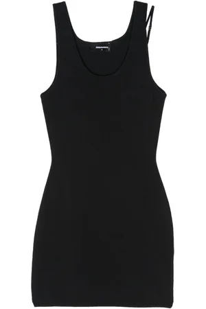 Dsquared2 Vestido corto con placa del logo