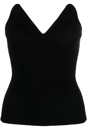 COPERNI Top tipo bustier de punto de canalé
