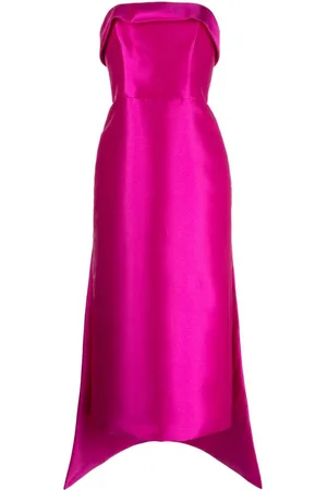 Amsale Vestido midi Mikado palabra de honor