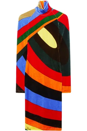 Puccini Vestido midi con estampado Iride