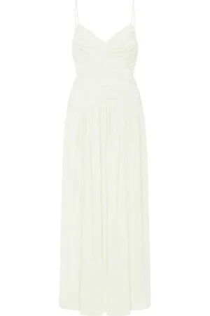ROSETTA GETTY Slip dress midi fruncido