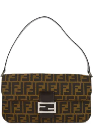 Fendi Bolso de hombro Zucca con monograma 1990-2000