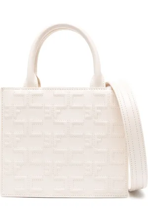Elisabetta Franchi Bolso shopper pequeño con monograma
