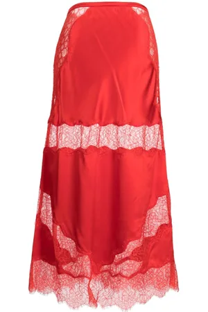 Cynthia Rowley Falda Charmeuse de encaje