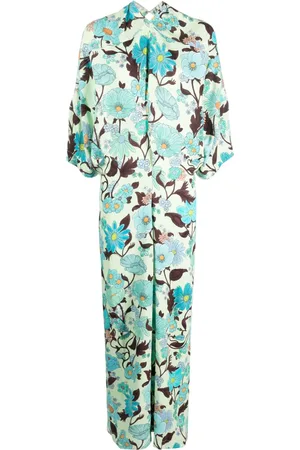 Stella McCartney Vestido largo con estampado Garden