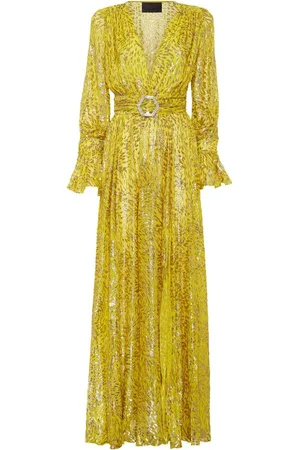 Philipp Plein Vestido largo con hilos metalizados