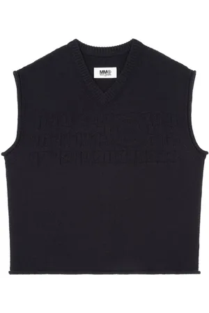 Maison Margiela Top sin mangas con cuello en V