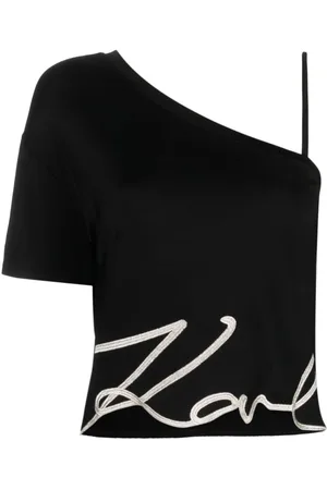 Karl Lagerfeld Top con logo estampado