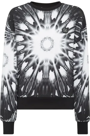 Philipp Plein Sudadera corta con estampado caleidoscópico