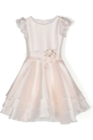 MONNALISA Vestido sin mangas con apliques florales