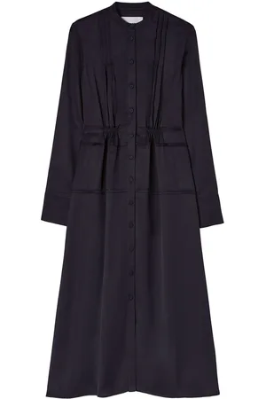 Jil Sander Vestido camisero con cuello mao