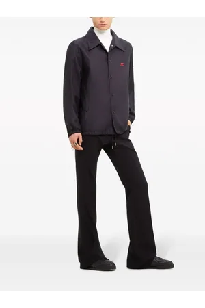 Courrèges Sobrecamisa con motivo gráfico