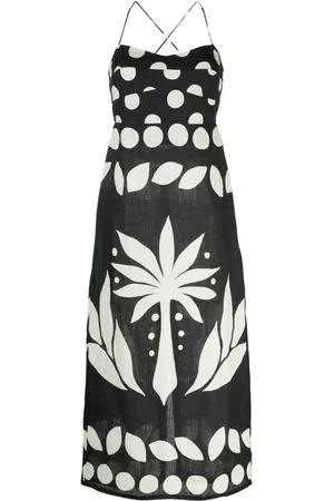 Cala De La Cruz Vestido Abrego con estampado gráfico