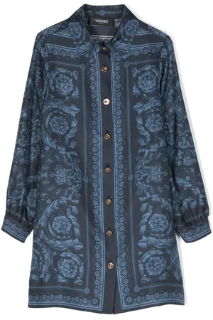 VERSACE Vestido camisero con estampado Barocco