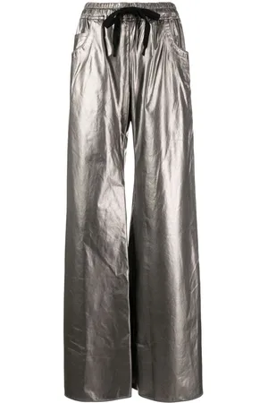 ISAAC SELLAM EXPERIENCE Pantalones con acabado metalizado