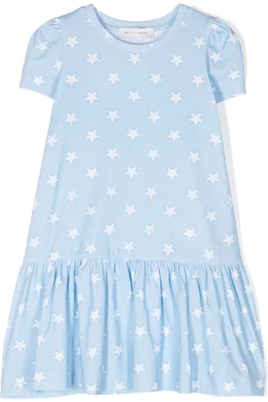MONNALISA Vestido estilo camiseta con estampado de estrella