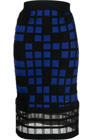 CHANEL Minifalda a cuadros