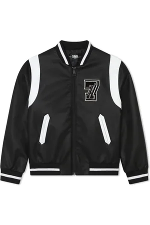 Karl Lagerfeld Chaqueta bomber con aplique del logo