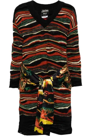 Jean Paul Gaultier Vestido de punto con cinturón 1990