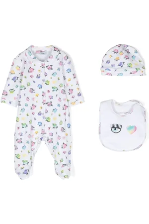 Chiara Ferragni Conjunto de tres pijamas con motivo Eyelike