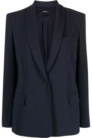 THEORY Blazer con cuello de esmoquin