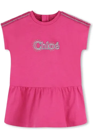 Chloé Vestido con logo bordado