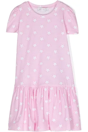 MONNALISA Vestido con estampado de estrellas
