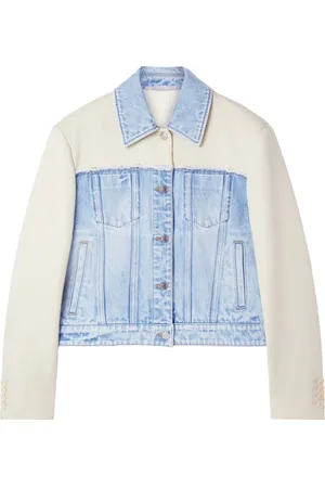 Stella McCartney Chaqueta vaquera de dos tonos con paneles