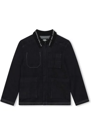 Karl Lagerfeld Chaqueta vaquera con logo en el cuello