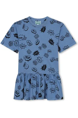 Kenzo Vestido con dibujo estampado