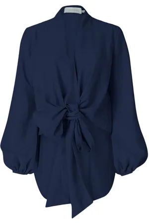Silvia Tcherassi Blusa Honey con frente lazado