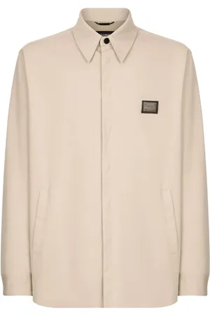 Dolce & Gabbana Sobrecamisa con aplique del logo