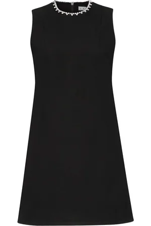 AREA Vestido corto sin mangas con abertura
